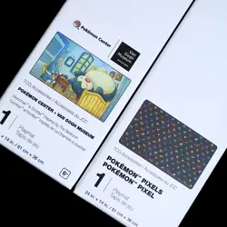 Pokemon Center TCG Pixels & Snorlax Playmat with Snorlax Van Gogh Card Sleeves - Image 3