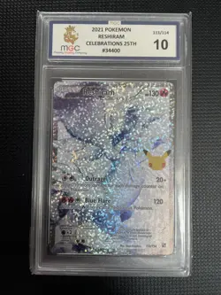 Pokemon TCG Celebrations 25th Reshiram Card 113/114 MGC 10 - Image 1