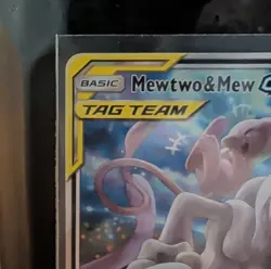 Pokemon TCG Mewtwo & Mew GX SM191 TAG TEAM Promo Holo Card 2019 - Image 2