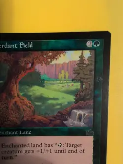 Verdant Field. Enchant land MTG CARD OLD BORDER FOIL CARD. PROPHECY JUNE 2000. - Image 4