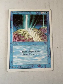 Braingeyser Revised Edition Regular Magic the Gathering Moderately Played - Image 1