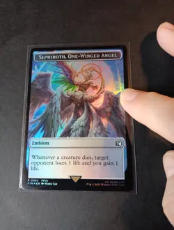 Emblem - Sephiroth, One-Winged Angel // Robot Warrior Double-Sided Token foil T - Image 1