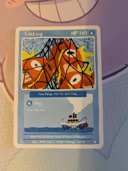 Pokemon Fanart Pokepu Card Sahkarp (Magikarp) - Image 1