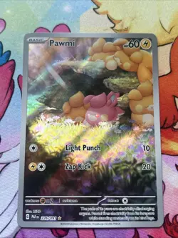 Pokemon Pawmi Sir TCG Illustration Rare Card 226/091 Paldean Fates - Image 3