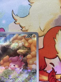 Pokemon Pawmi Sir TCG Illustration Rare Card 226/091 Paldean Fates - Image 4