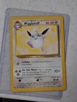 Pokemon TCG Wigglytuff Jungle Card 32/64 Unlimited Non-Holo Rare, LP/NM - Image 1