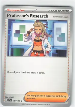 4X Professor's Research 189/198 x4 Playset Theme Deck Exclusive Pokemon TCG NM - Image 2