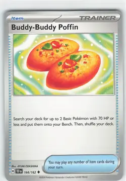 🔥 x4 Buddy-Buddy Poffin 144/162 Temporal Forces Pokemon TCG Near Mint NM 🔥 - Image 2