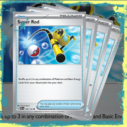 4X Super Rod 189/193 X4 - Paldea Evolved Playset - Pokemon TCG - Image 1