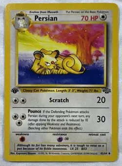 Pokemon TCG Persian Jungle 42/64 1st Edition LP WotC - Image 1