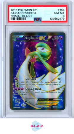 FA/GARDEVOIR EX PRIMAL CLASH POKEMON XY PRIMAL CLASH 2015 155 PSA 8 - Image 1