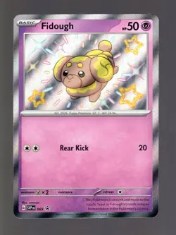 2024 POKEMON PALDEAN FATES 069 PROMO FIDOUGH SHINY - Image 1
