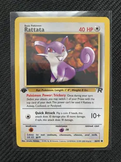 Pokemon Rattata 1st Edition Team Rocket 66/82 - Image 1