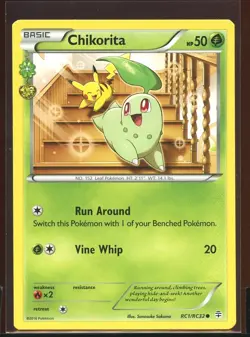 Chikorita Common Ex/NM- RC1/RC32 Radiant Collection XY Generations Pokemon - Image 1