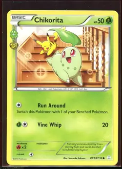 Chikorita Common Ex/NM- RC1/RC32 Radiant Collection XY Generations Pokemon - Image 3