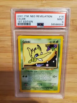 Pokemon Celebi 1st Ed Neo Revelation PSA 9 - Image 1