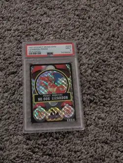 1997 Pocket Monsters Sealdass LIZARDON PSA 9 Mint CHARIZARD Pokemon POP 24 RARE! - Image 2