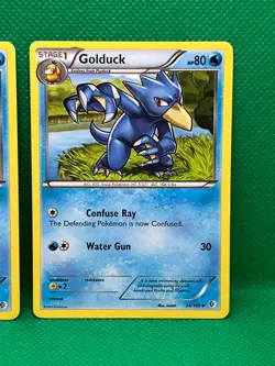Pokemon Tcg Psyduck 33/149 & Golduck 34/149 Boundaries Crossed Non Holo - Image 3