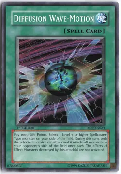 Yugioh - Diffusion Wave-Motion SD6-EN024 1st Edition - Structure Deck: Spellcast - Image 1
