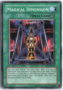 Yugioh - Magical Dimension SD6-EN029 1st Edition - Structure Deck: Spellcaster's - Image 1