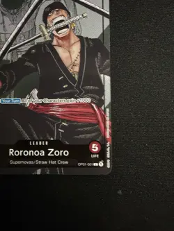 Roronoa Zoro - OP01-001 (Alternate Art) - One Piece Promotion Cards (OP-PR) - Image 5