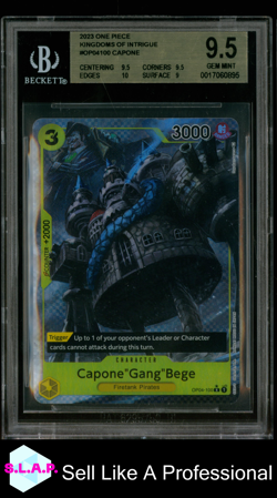 CAPONE "GANG" BEGE R PAR 2023 ONE PIECE KINGDOMS OF INTRIGUE OP04100 BGS 9.5 - Image 1
