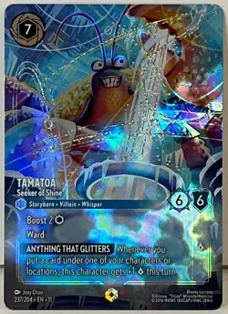 Disney Lorcana - Tamatoa - Seeker Of Shine - ENCHANTED - 237/204 Winterspell 🔥 - Image 1