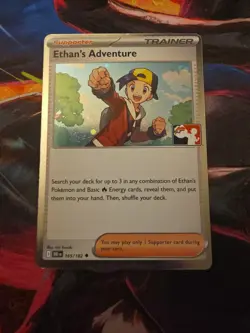 Ethan's Adventure Holo Pokemon Prize Pack Series 8 Promo Pokemon Card NM/LP - Image 1
