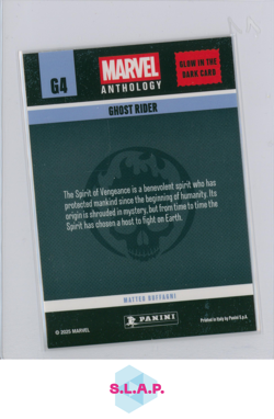 GHOST RIDER PANINI G4 MARVEL ANTHOLOGY GLOW IN THE DARK CARD 2025 ENGLISH - Image 2