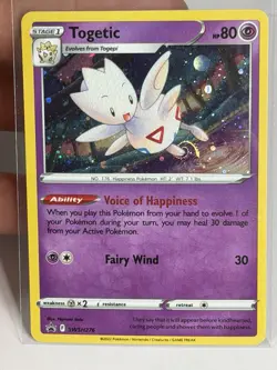 HD SWIRL 🌀 Togetic - SWSH: Sword & Shield Promo Cards SWSH276 - Image 1