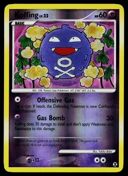 Pokemon Card - Koffing Rising Rivals 68/111 Common Reverse Holo - Image 1