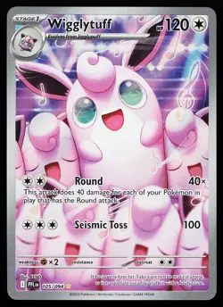 Wigglytuff 105/094 Holo Illustration Rare Phantasmal Flames Pokemon Card - Image 1