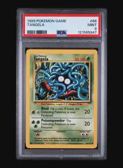 TANGELA 66/102 - BASE SET 1999 POKEMON CARD - FRESH SLAB - PSA 9 MINT - Image 2