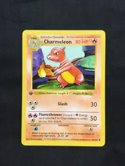 Pokemon Cards: Base Set 1st Edition Uncommon: Charmeleon 24/102 - Image 1
