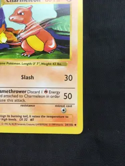 Pokemon Cards: Base Set 1st Edition Uncommon: Charmeleon 24/102 - Image 4