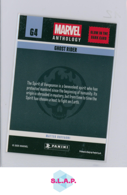 GHOST RIDER PANINI G4 MARVEL ANTHOLOGY GLOW IN THE DARK CARD 2025 ENGLISH - Image 2