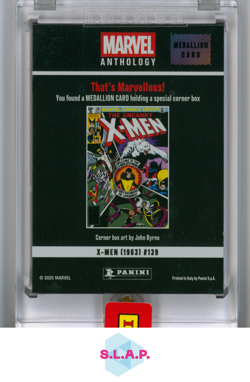 X-MEN PANINI 139 MARVEL ANTHOLOGY MEDALLION CARD 2025 ENGLISH - Image 2