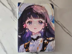 Anime Waifu Trading Card 4-Pocket Small Zipper Binder - Image 1