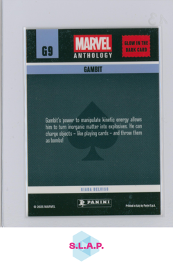 GAMBIT PANINI G9 MARVEL ANTHOLOGY GLOW IN THE DARK CARD 2025 ENGLISH - Image 2