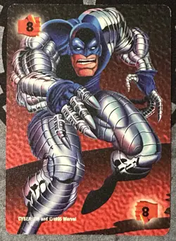 Fleer 1995 OverPower Marvel - FIGHTING 8 Cyber Power Card Rare - Image 1