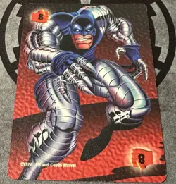 Fleer 1995 OverPower Marvel - FIGHTING 8 Cyber Power Card Rare - Image 2