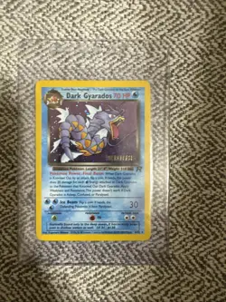 Pokemon TCG Dark Gyarados Holo Card 8/82 Pre-Release Stamped - Image 1