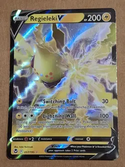 REGIELEKI POKEMON PLAYING GAME CARD 057/195 POCKET MONSTERS HOLO - Image 1