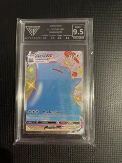 Pokemon TCG Ditto VMAX Shining Fates Holo Card SV119/SV122 GG 9.5 - Image 1