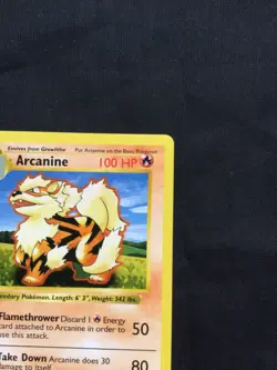 Pokemon Cards: Base Set 1st Edition Uncommon: Arcanine 23/102 - Image 3