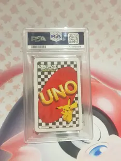 RARE PSA 9 Ash & pikachu pokemon uno card 2012 Only 2 in the world! - Image 2