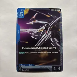 Penelope (Middle Form) Gundam Card Game . Steel Requiem Rare . GD03-006 - Image 1