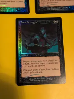 Steal Strength x3 Instant MTG CARD OLD BORDER FOIL 3 CARD. PROPHECY JUNE 2000. - Image 2