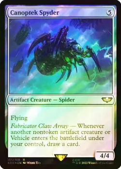 1x SURGE FOIL Canoptek Spyder Universes Beyond: Warhammer 40,000 #151 40k MTG - Image 1