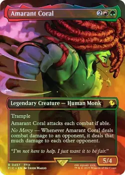 Amarant Coral Foil Borderless Final Fantasy MTG NM - Image 1